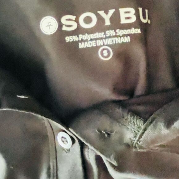 Soybu Black Women's Endurance Polo button front size S. - Picture 5 of 6
